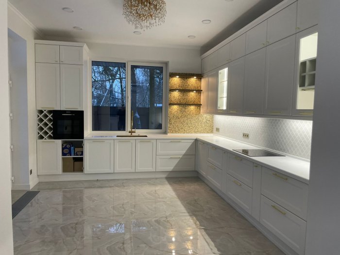 Кухня белая VIRGINIA эмаль